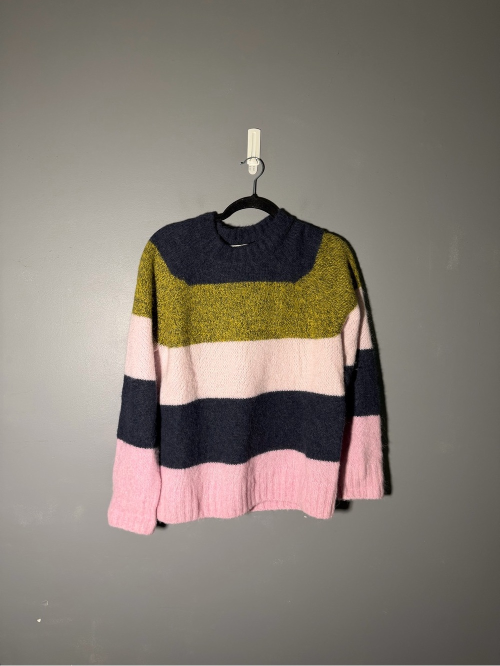 COS Alpaca Blend Striped Jumper Womens Size Small - Picture 2 of 5